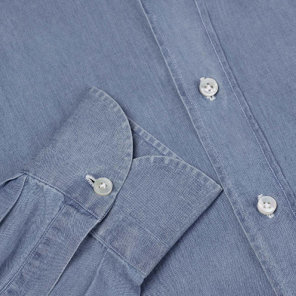 Rubinacci Camicia Jeans Chiaro