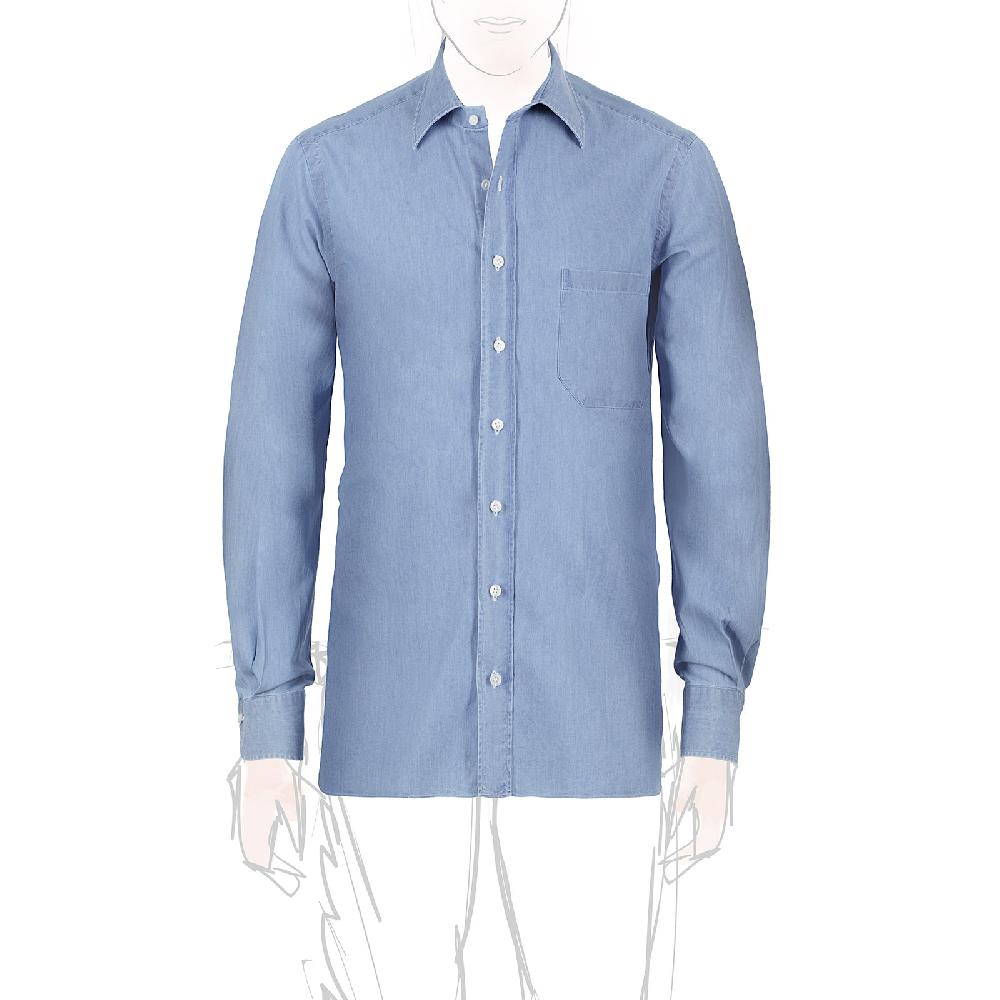 Rubinacci Camicia jeans chiaro