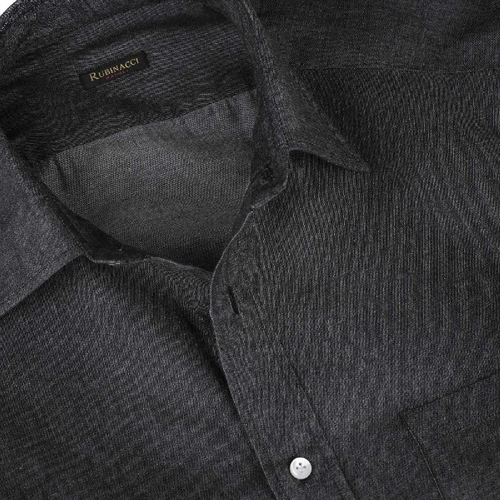 Rubinacci Camicia Jeans Grigio