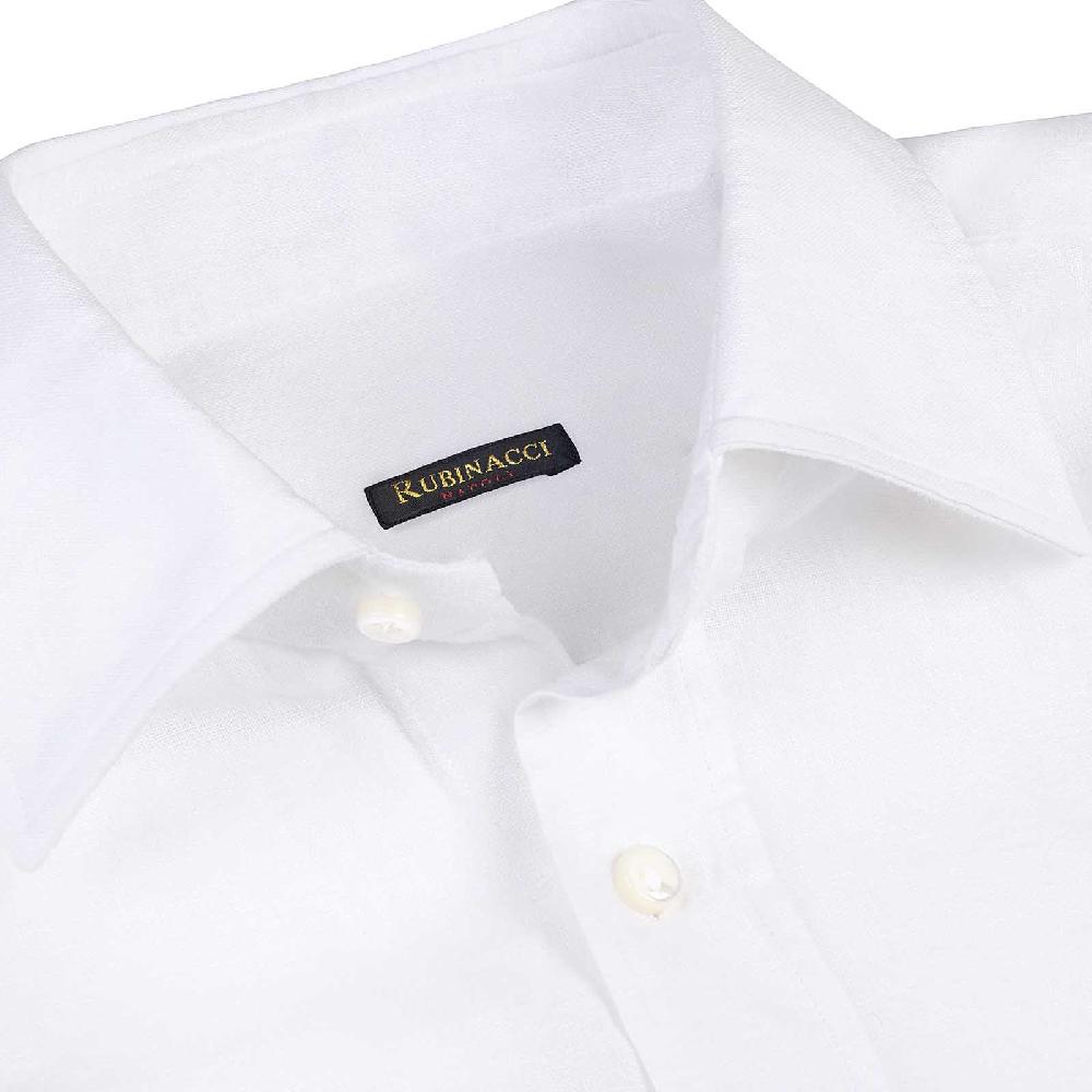 Rubinacci Camicia Lino Bianca