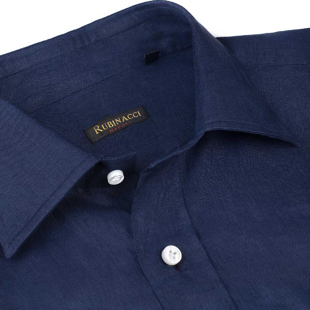 Rubinacci Camicia Lino Bluette