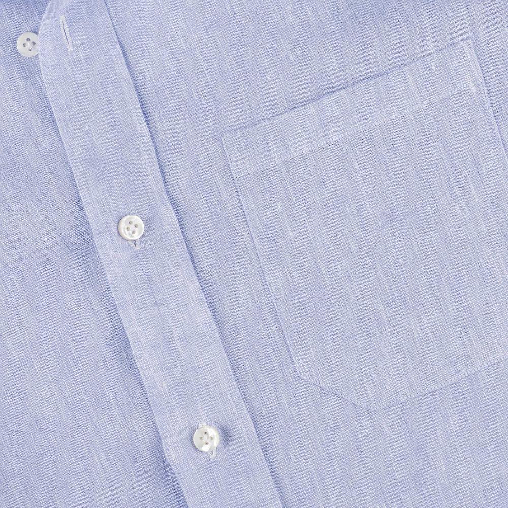 Rubinacci Camicia Lino Cielo