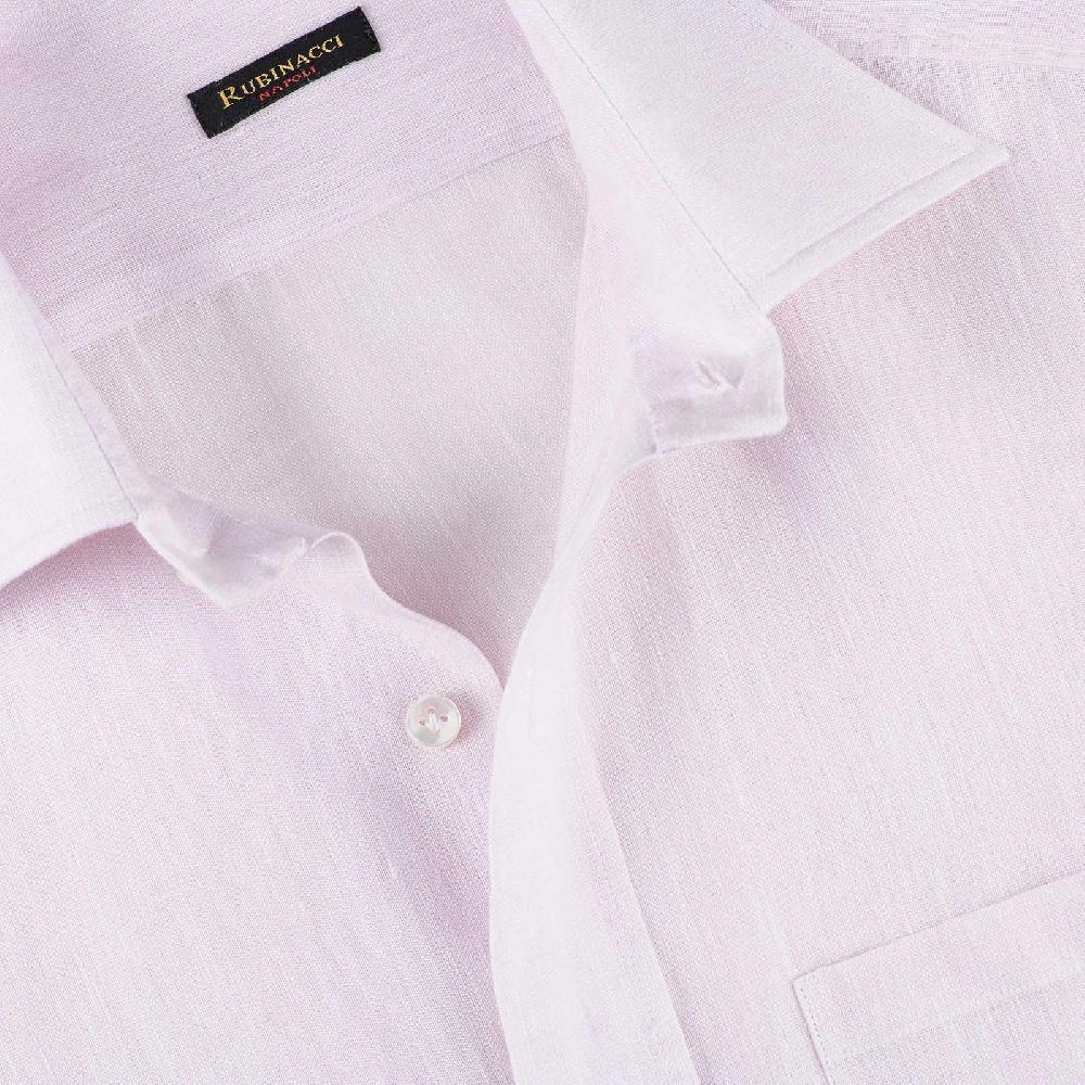 Rubinacci Camicia Lino Rosa