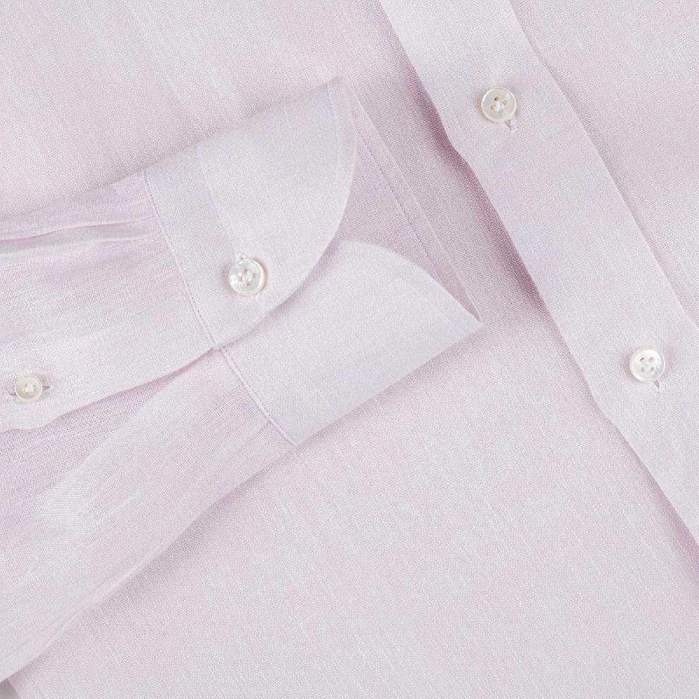 Rubinacci Camicia Lino Rosa