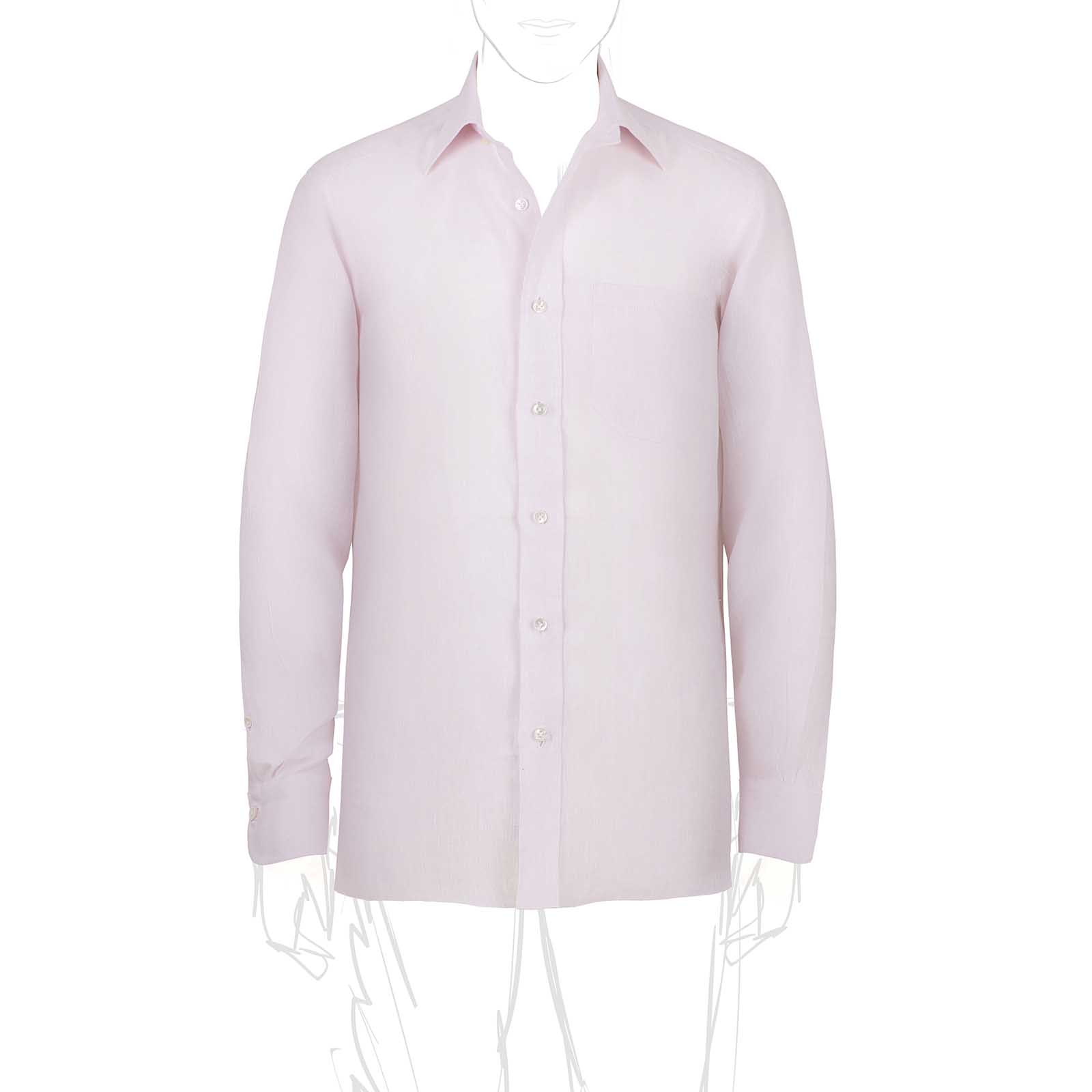 Rubinacci Camicia lino rosa