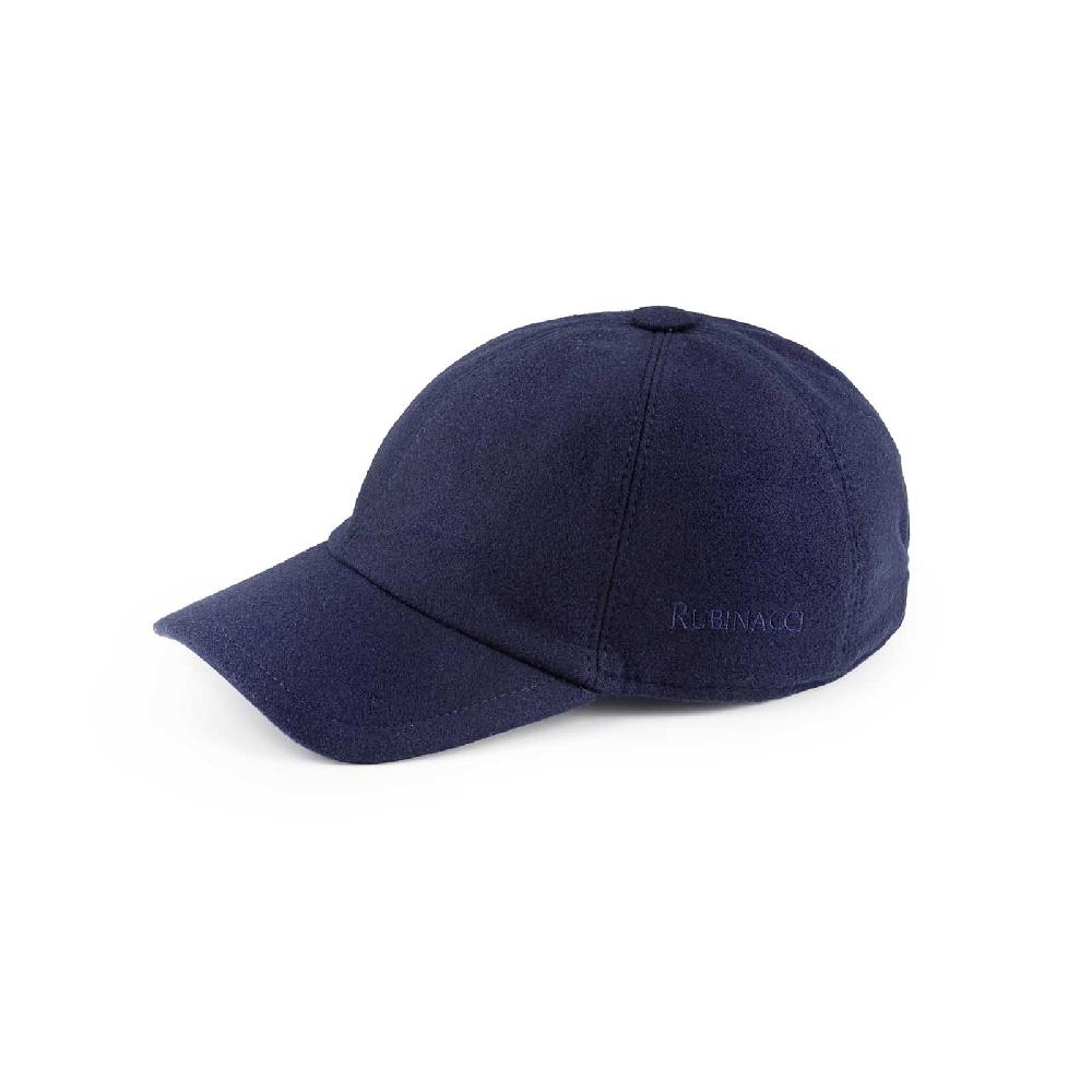 Rubinacci Cappello Baseball In Lana Skyfall Blu