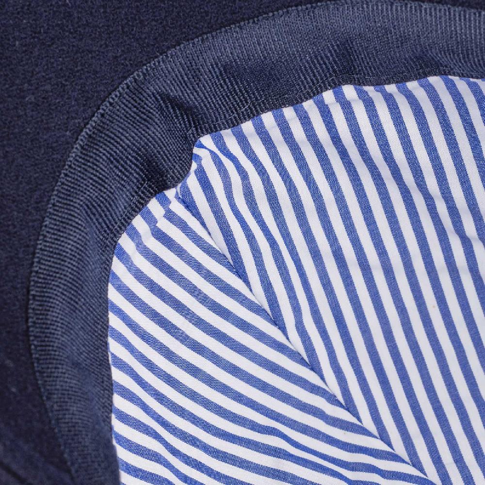 Rubinacci Cappello Baseball In Lana Skyfall Blu