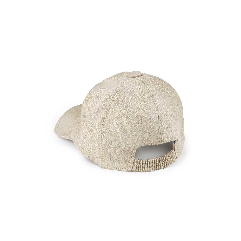 Rubinacci Cappello Baseball In Lino Beige