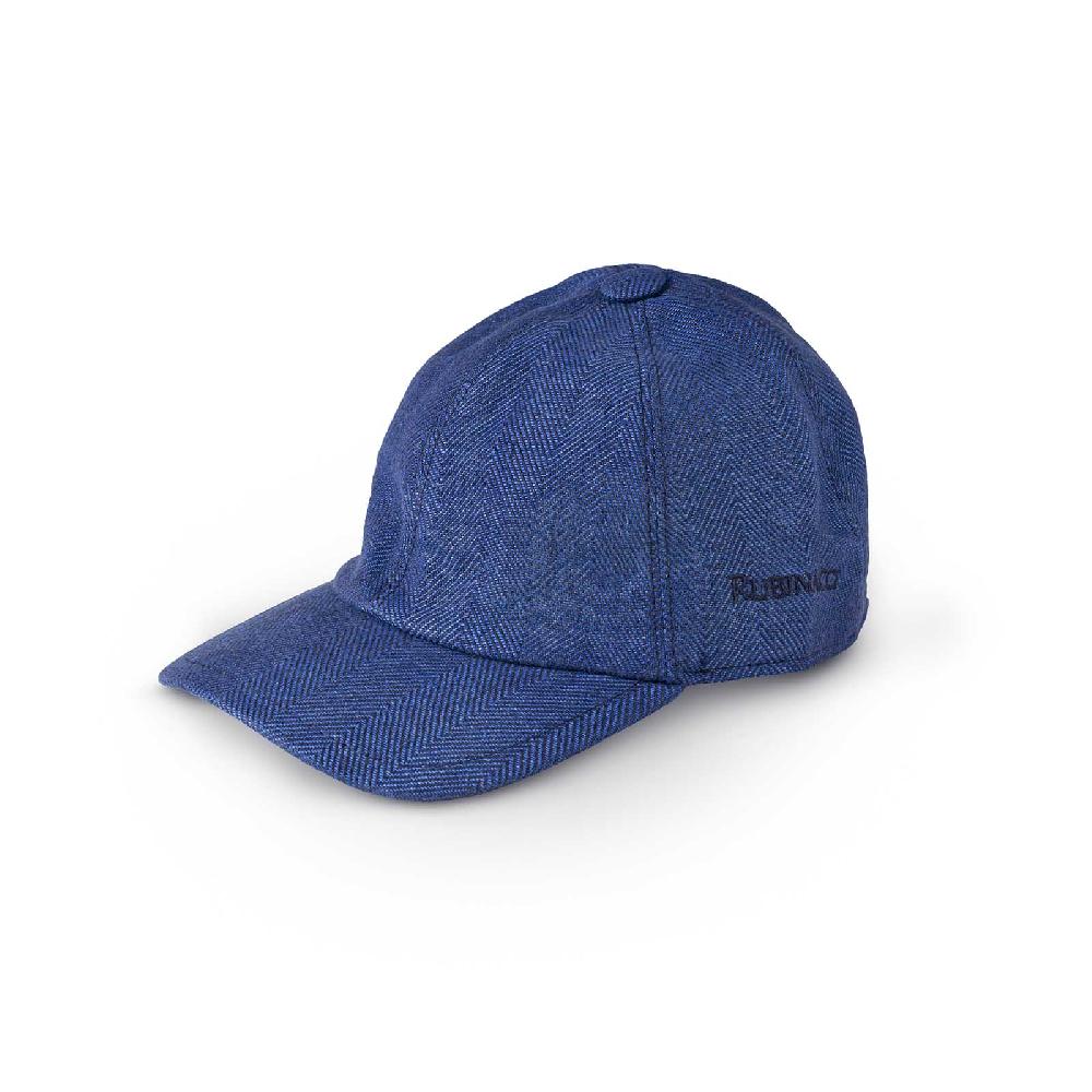 Rubinacci Cappello Baseball In Lino Jeans