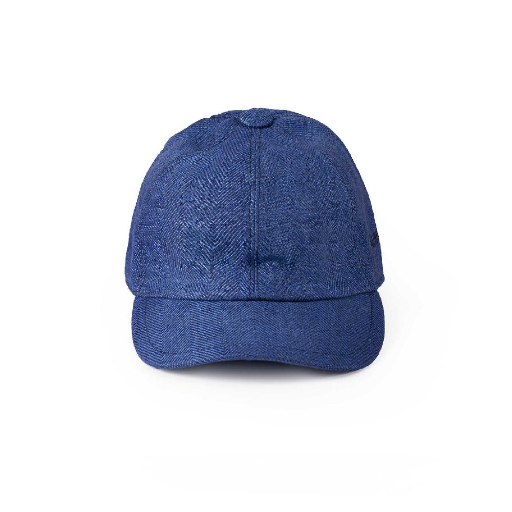 Rubinacci Cappello baseball in lino jeans