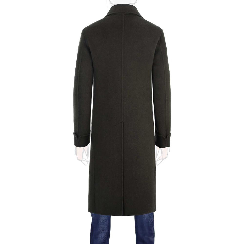 Rubinacci Cappotto Doppio Petto In Cashmere Verde