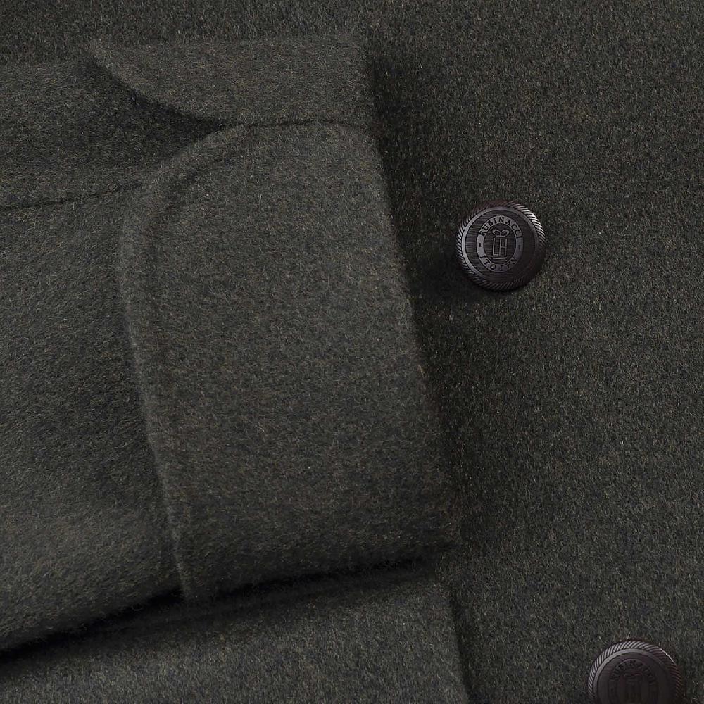 Rubinacci Cappotto Doppio Petto In Cashmere Verde