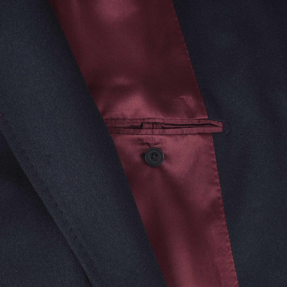 Rubinacci Cappotto In Cashmere Blu