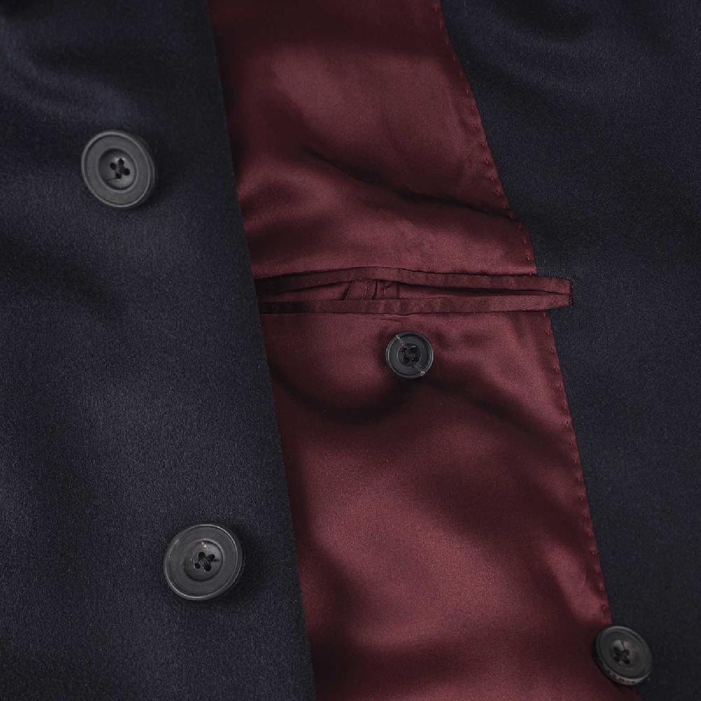 Rubinacci Cappotto In Cashmere Blu