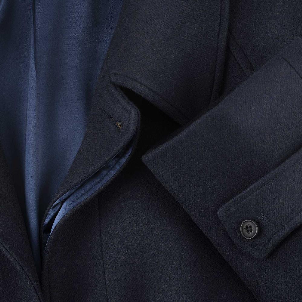 Rubinacci Cappotto Raglan In Lana Skyfall Blu