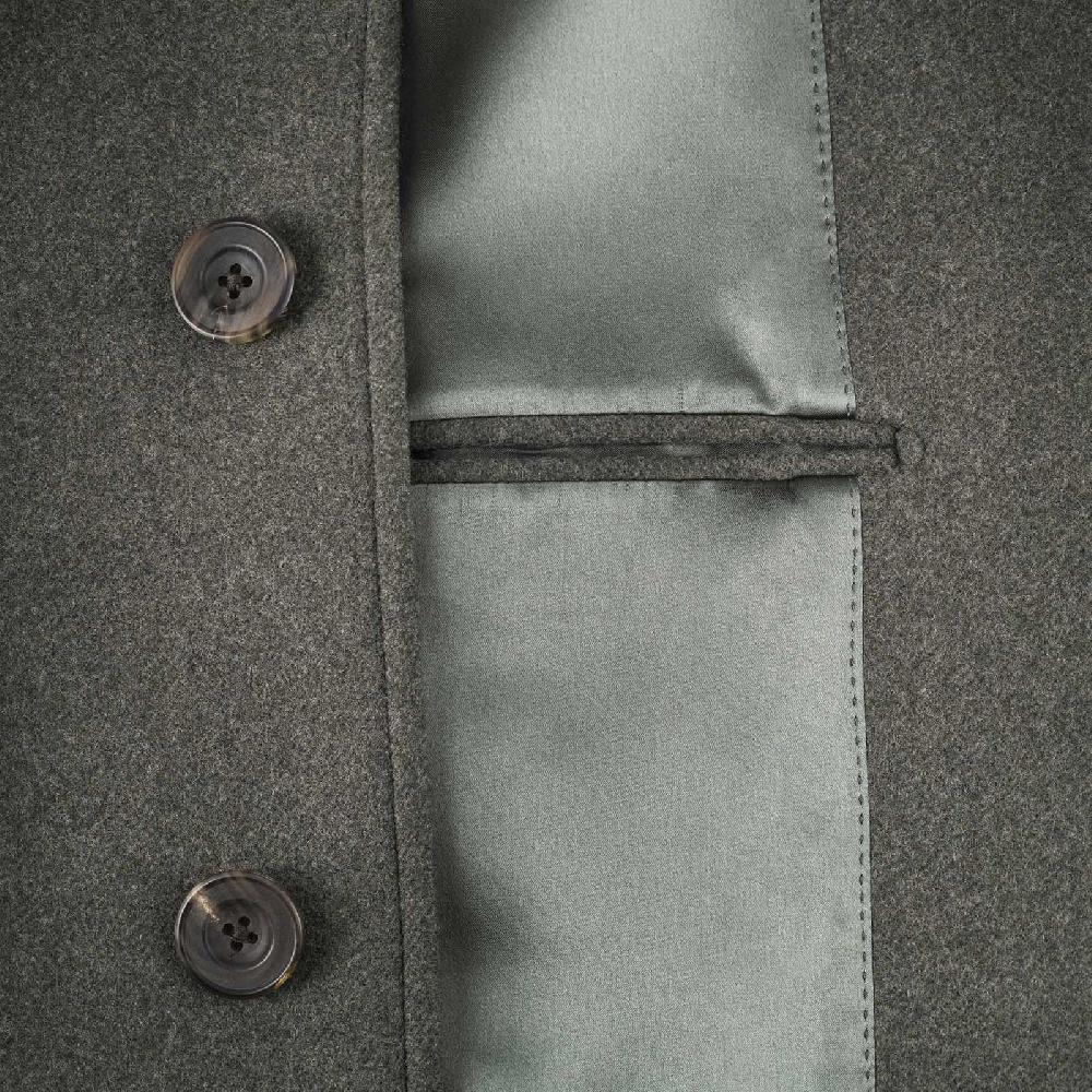 Rubinacci Cappotto Raglan In Lana Skyfall Verde