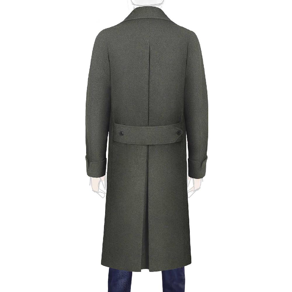 Rubinacci Cappotto Ulster In Cashmere Verde