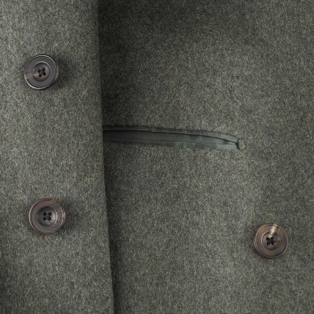 Rubinacci Cappotto Ulster In Cashmere Verde