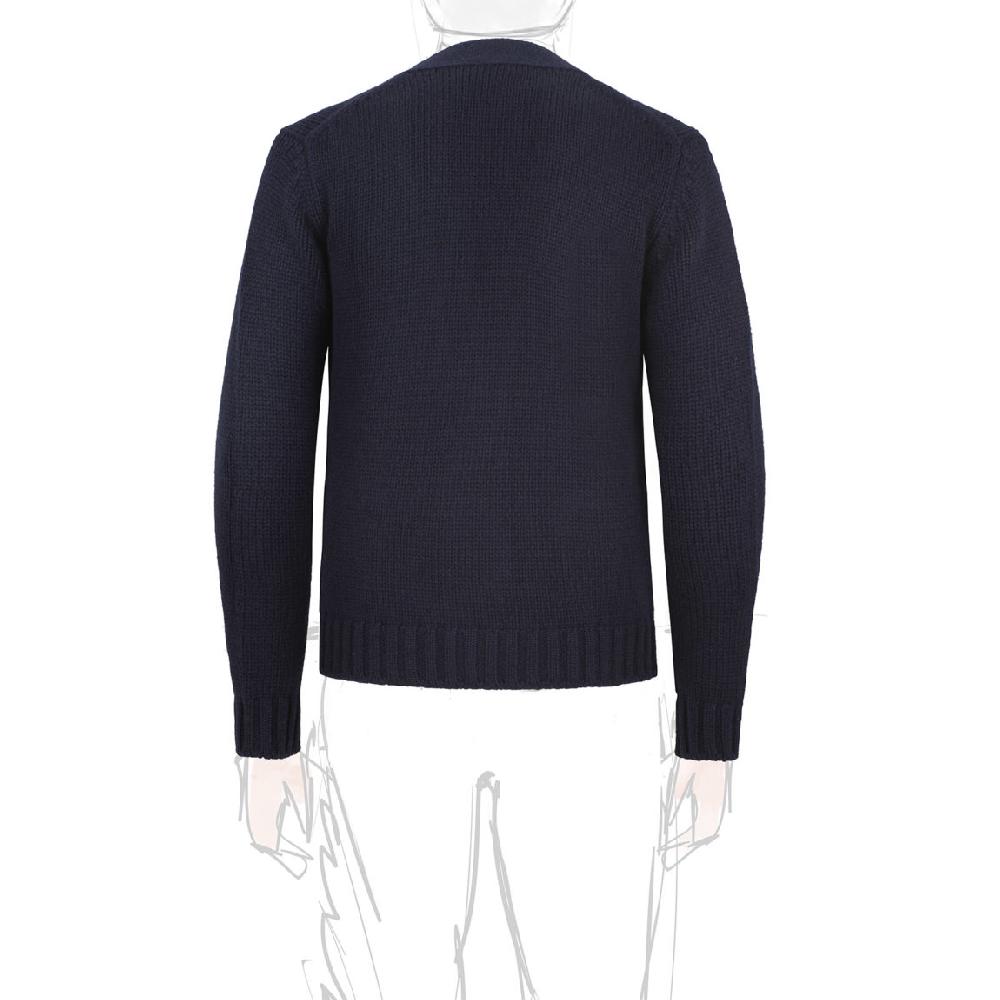 Rubinacci Cardigan Cashmere Blu