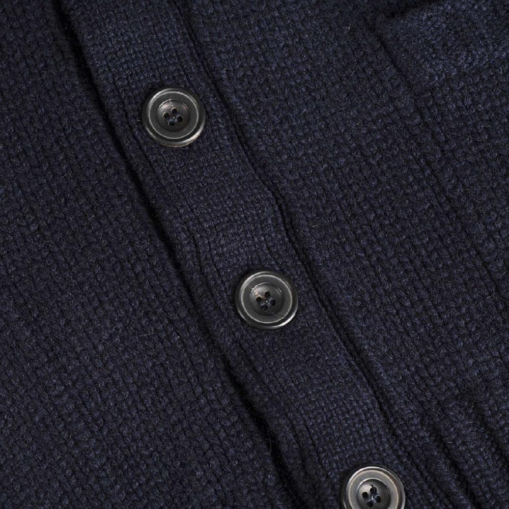 Rubinacci Cardigan Cashmere Blu