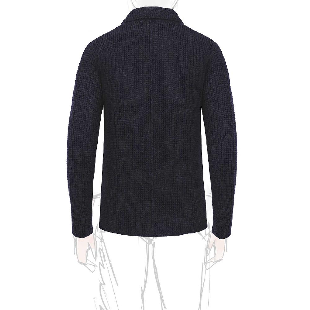 Rubinacci Cardigan Cashmere Blu