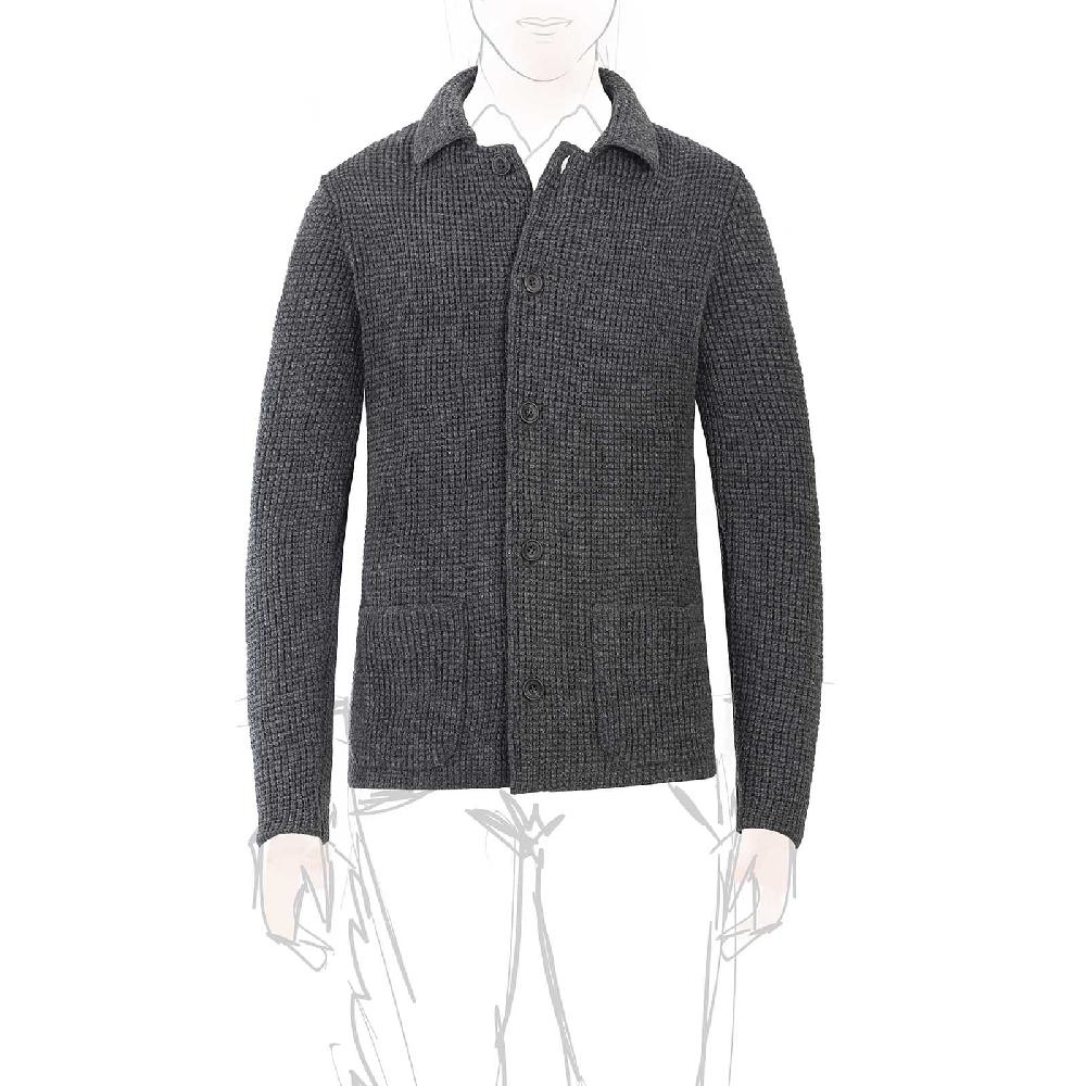 Rubinacci Cardigan cashmere grigio