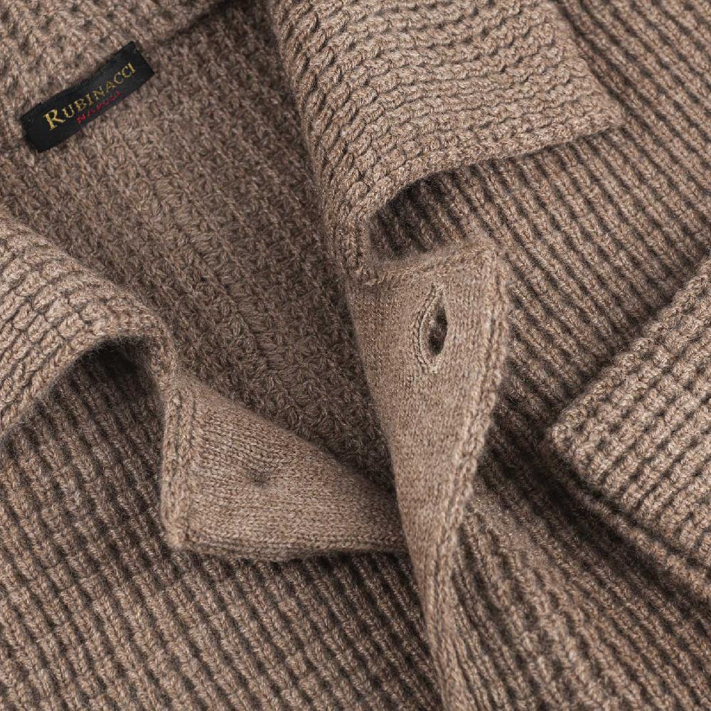 Rubinacci Cardigan Cashmere Nocciola