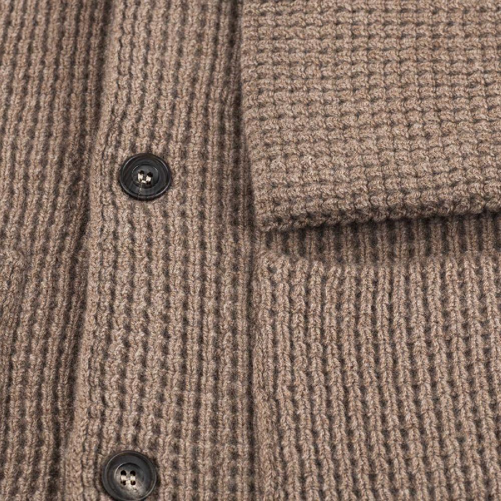 Rubinacci Cardigan Cashmere Nocciola