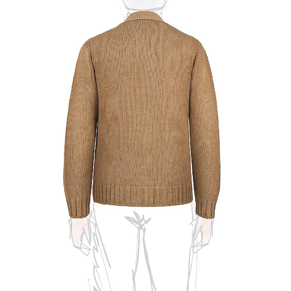 Rubinacci Cardigan Cashmere Rhum