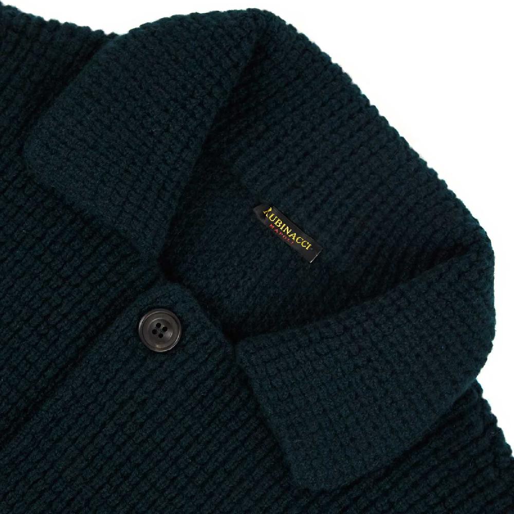 Rubinacci Cardigan Cashmere Verde Scuro
