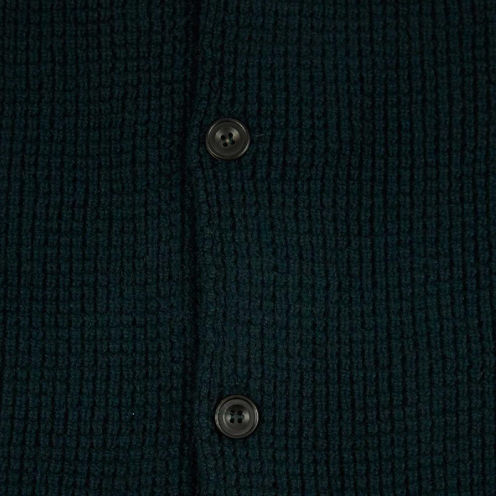 Rubinacci Cardigan Cashmere Verde Scuro