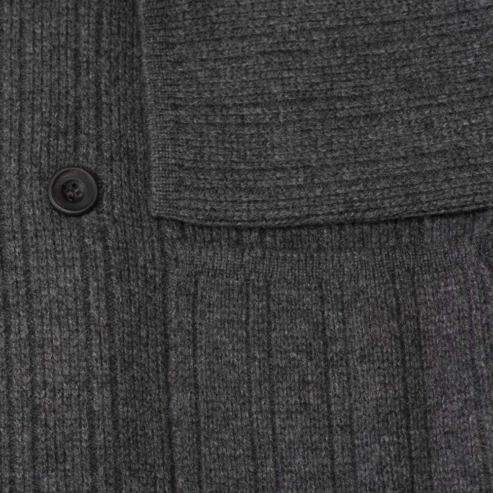 Rubinacci Cardigan Doppio Petto Cashmere Grigio