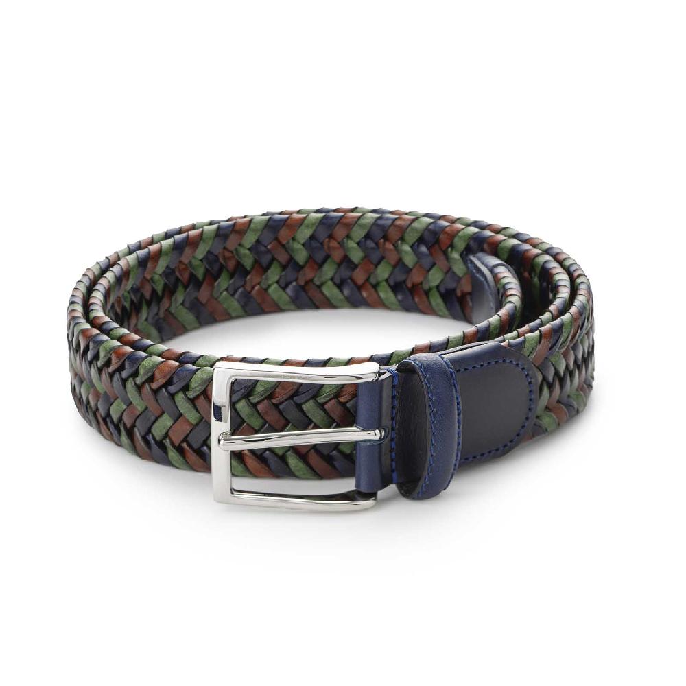 Rubinacci Cintura intrecciata cuoio