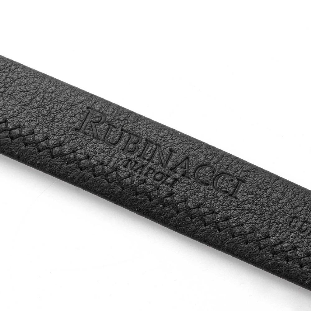 Rubinacci Cintura Tubolare Guanto Nera