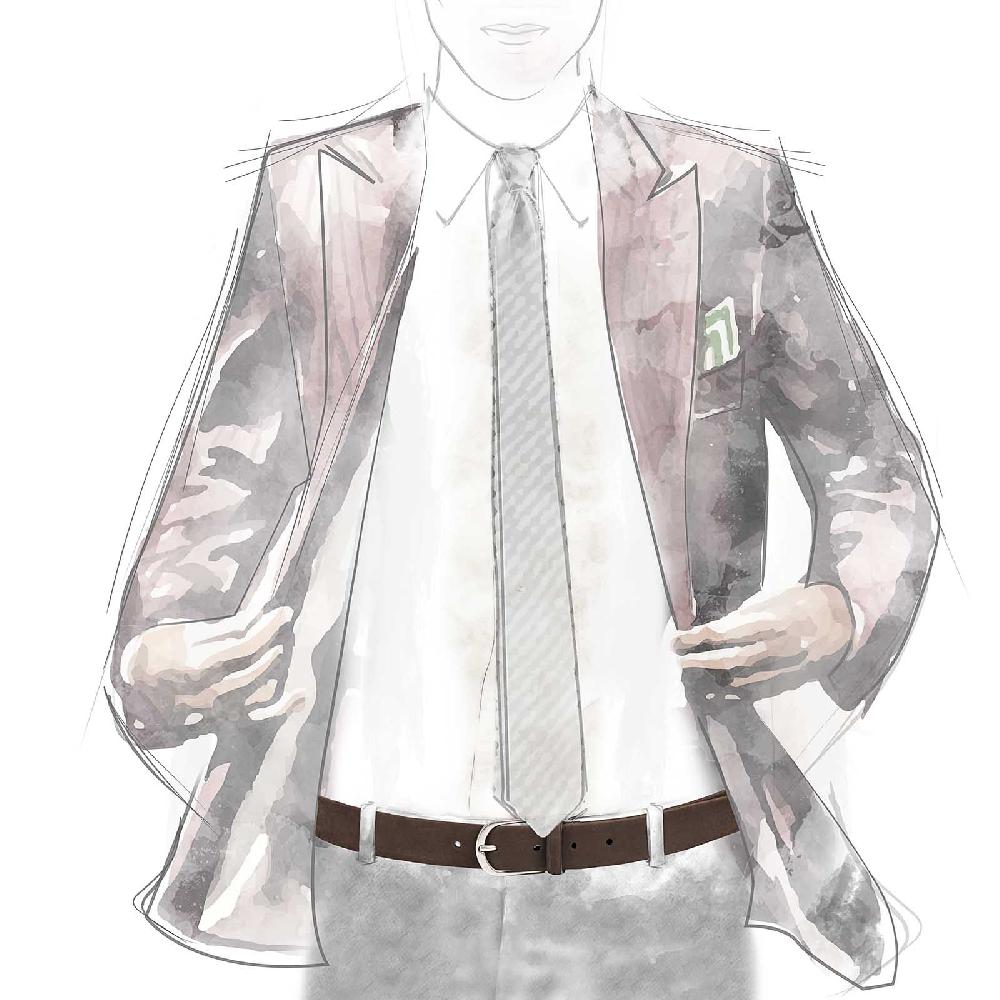 Rubinacci Cintura Tubolare In Nabuk Testa Di Moro