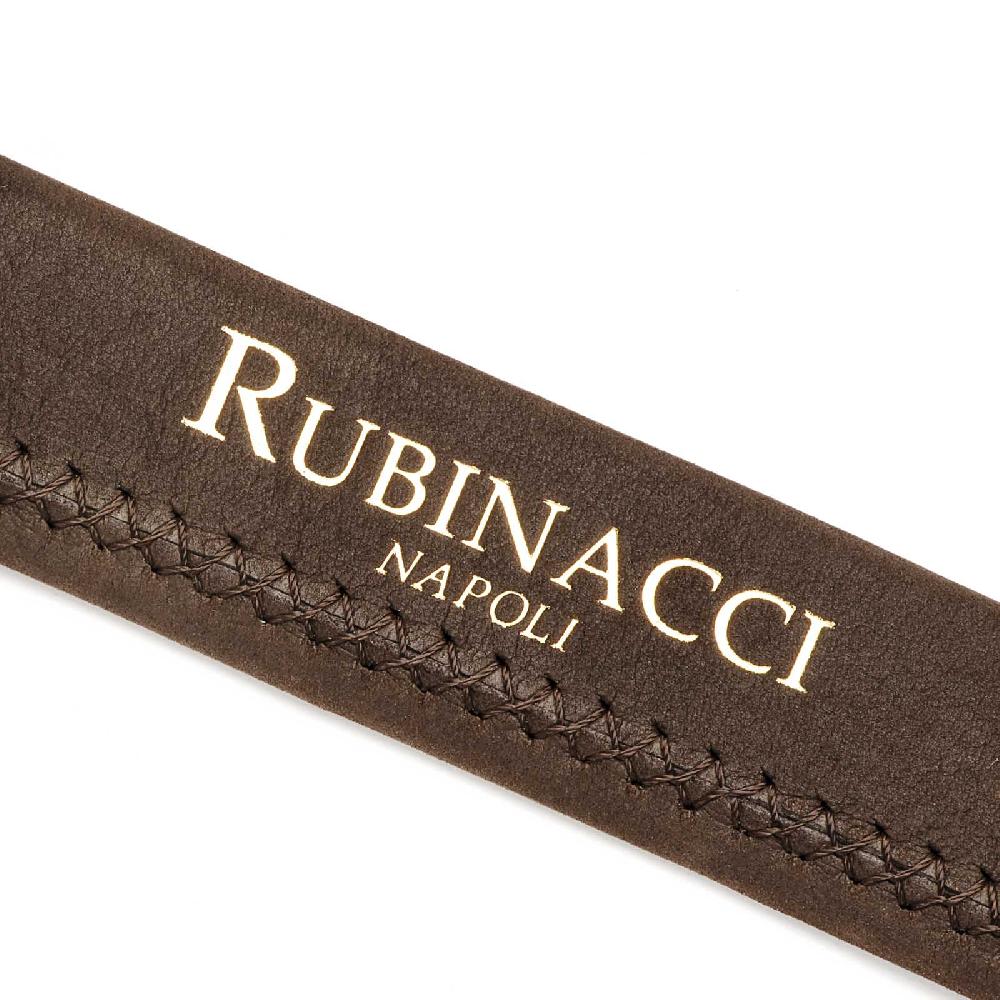 Rubinacci Cintura Tubolare In Nabuk Testa Di Moro