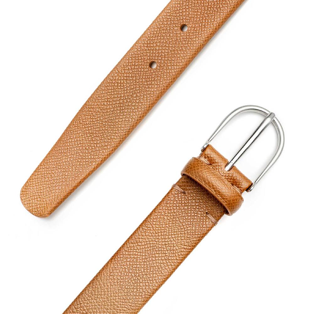 Rubinacci Cintura Tubolare In Stampa Alpina Brandy