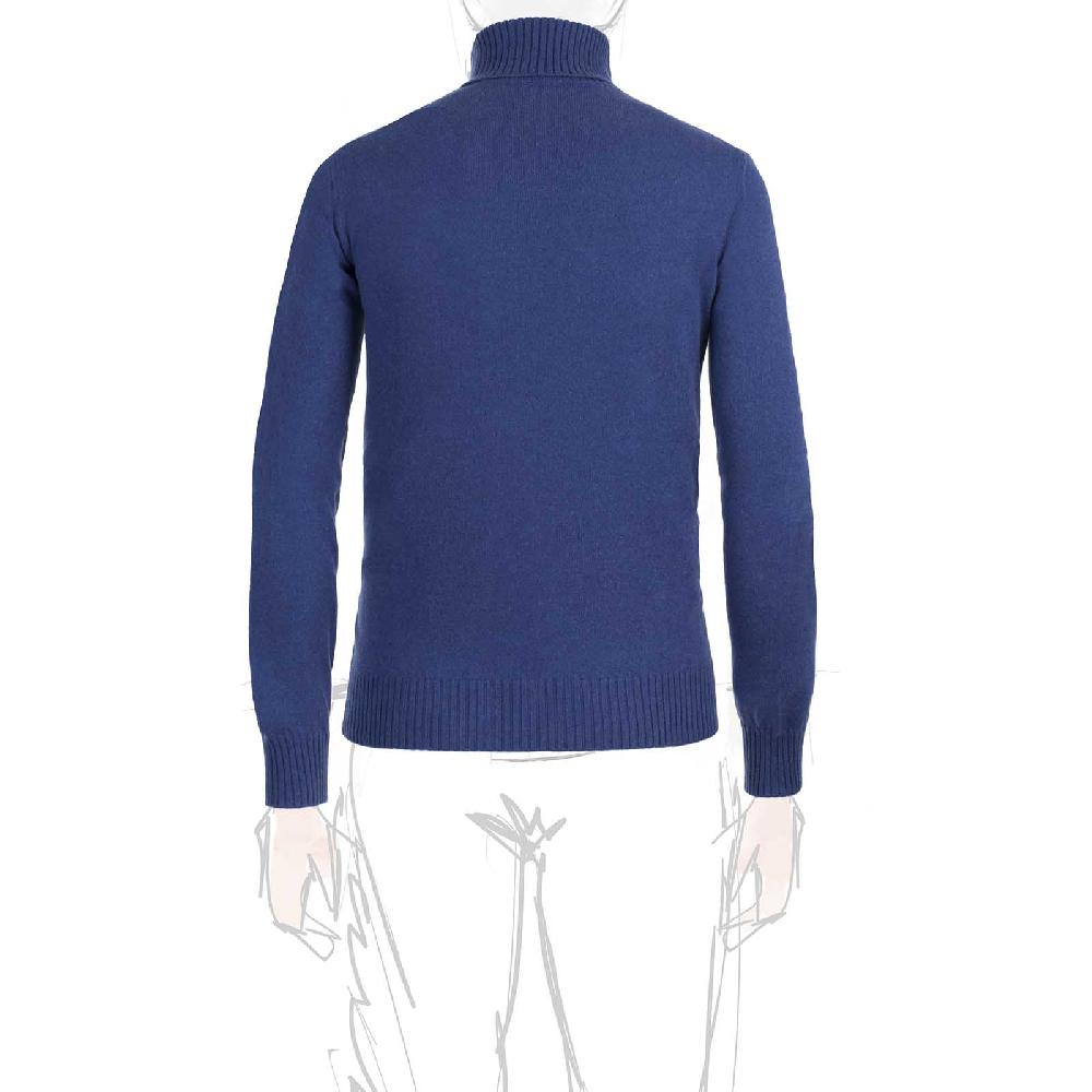 Rubinacci Collo Alto Cashmere Ceruleo