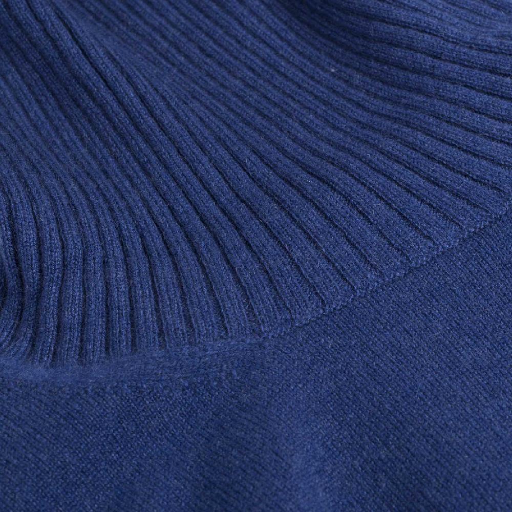 Rubinacci Collo Alto Cashmere Ceruleo