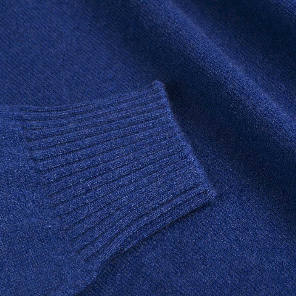 Rubinacci Collo Alto Cashmere Ceruleo