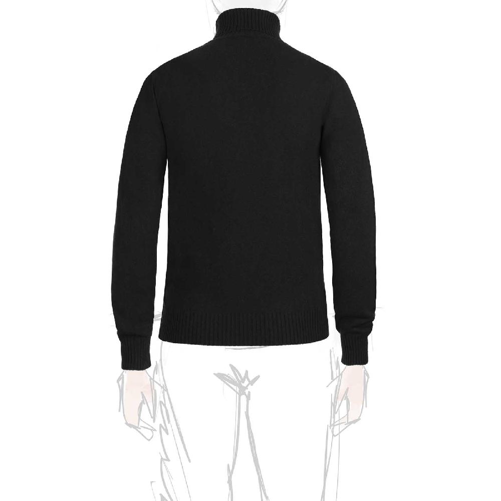 Rubinacci Collo Alto Cashmere Nero