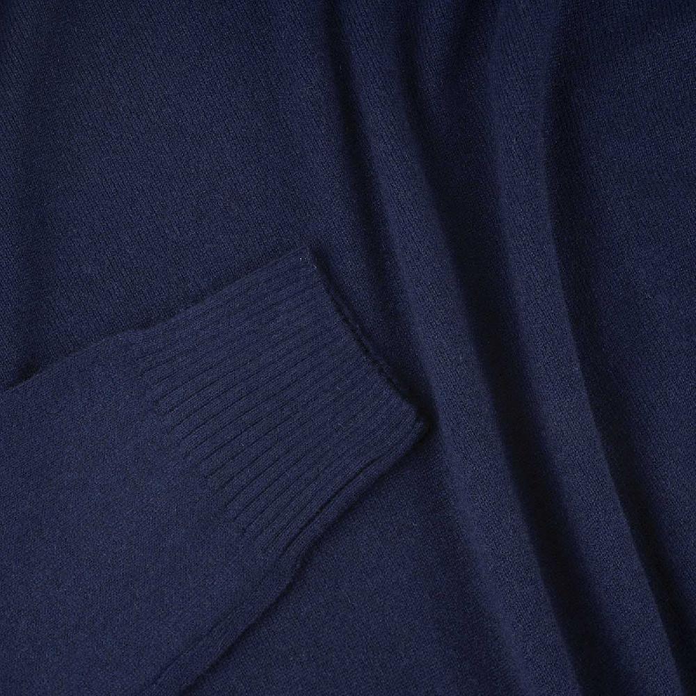 Rubinacci Collo Alto In Cashmere Blu