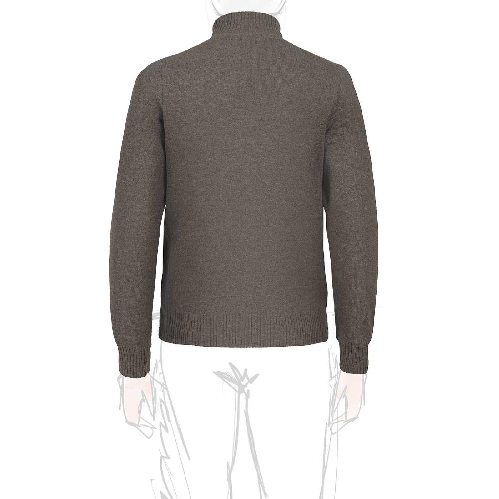 Rubinacci Collo Alto In Cashmere Fango