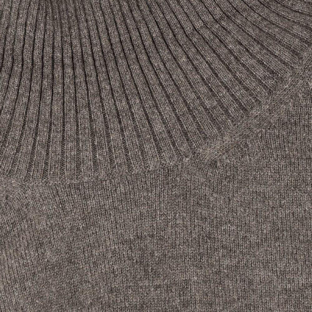 Rubinacci Collo Alto In Cashmere Fango