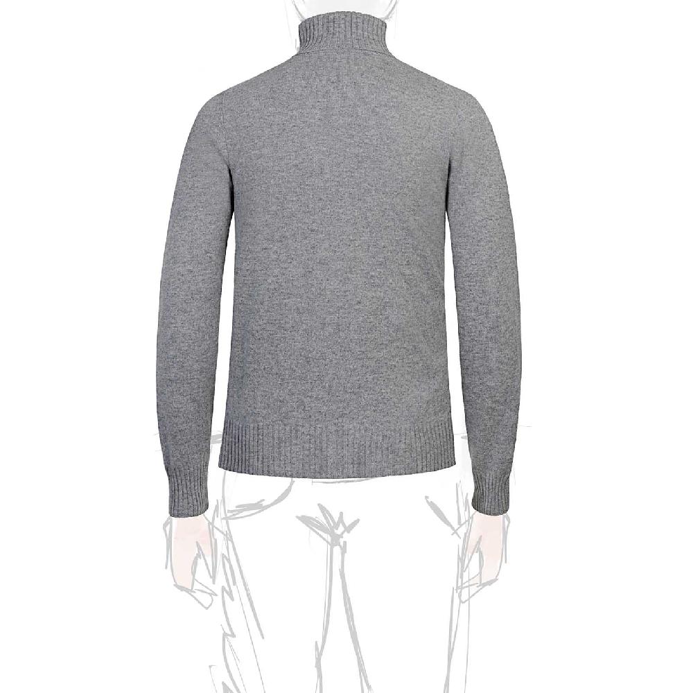 Rubinacci Collo Alto In Cashmere Grigio