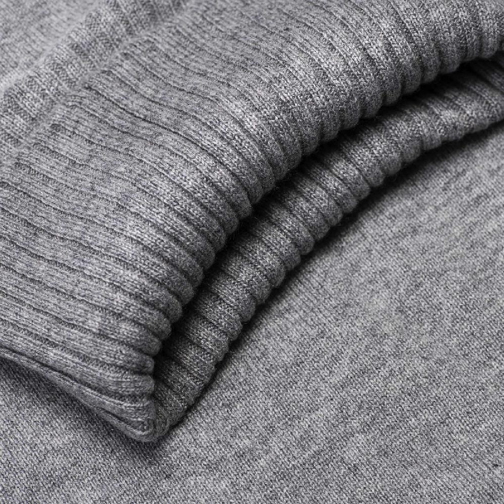 Rubinacci Collo Alto In Cashmere Grigio