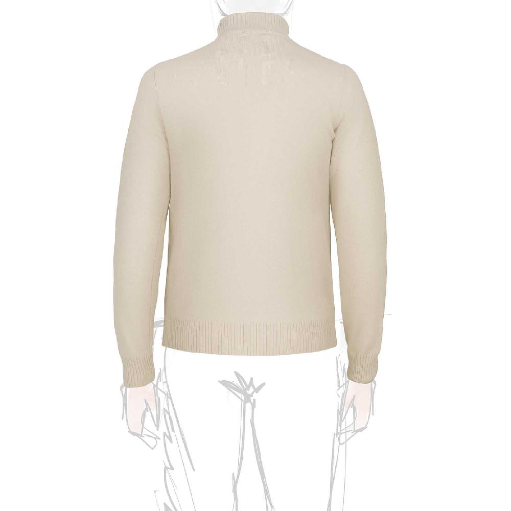 Rubinacci Collo Alto In Cashmere Panna
