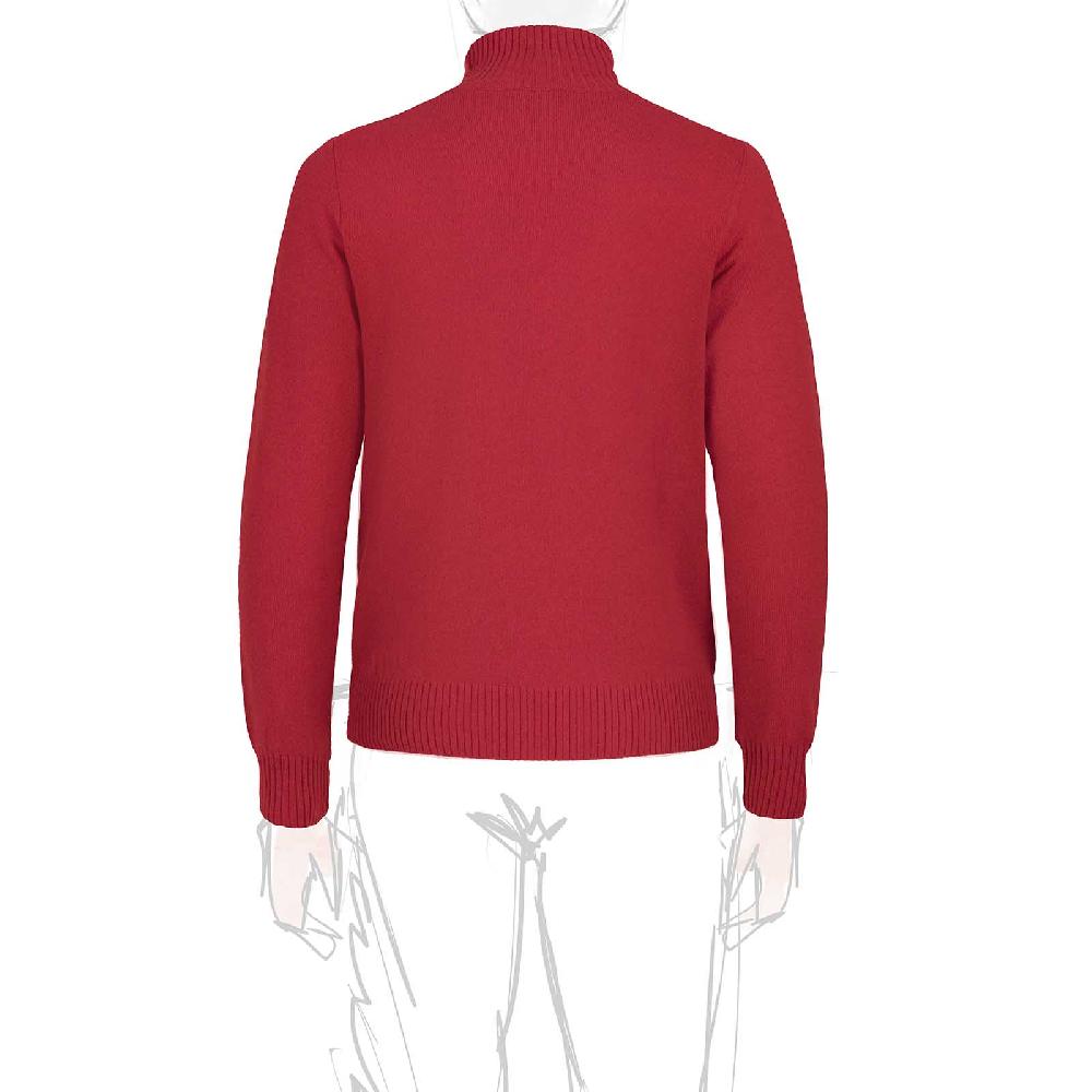 Rubinacci Collo Alto In Cashmere Rosso