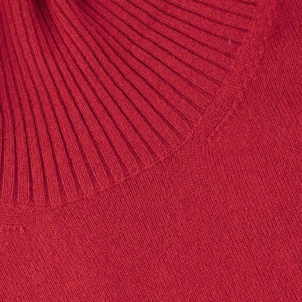 Rubinacci Collo Alto In Cashmere Rosso
