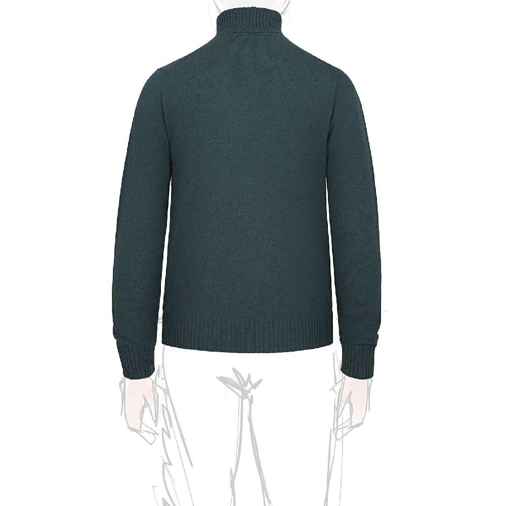 Rubinacci Collo Alto In Cashmere Verde